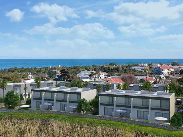 Hochwertige, moderne, 2+1 herrliche erschwingliche Doppelvilla mit Berg-und Meerblick in Kyrenia Alsancak ** 