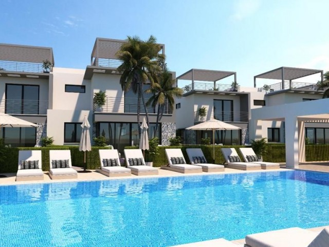 Kyrenia Karaoglanoglu is Also Quite Modern And Luxurious, Our Twin Villas with a Garden, a Communal Pool On the Site and 3 + 1 and 3 + 1 Options are Ideal for Investment ** 