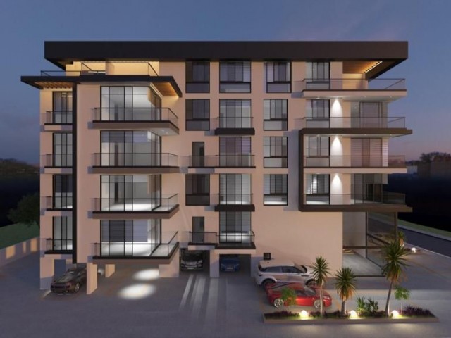 Girne Merkez'de  Oldukça Modern 3 Yatak Odalı ve 2 Yatak Odalı Penthouse Opsiyonlarıyla Satılık Daire