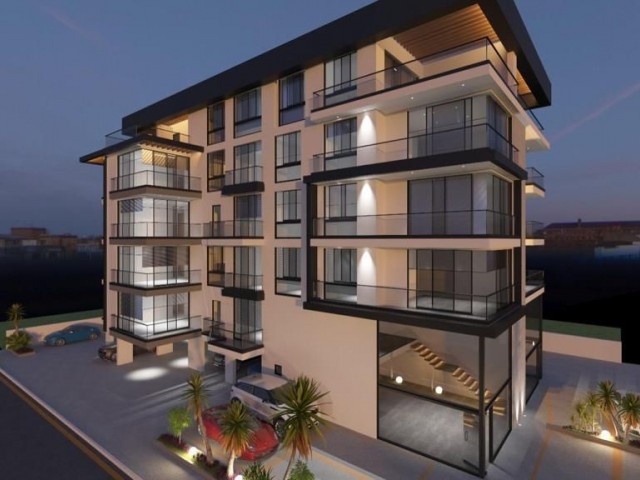 Girne Merkez'de  Oldukça Modern 3 Yatak Odalı ve 2 Yatak Odalı Penthouse Opsiyonlarıyla Satılık Daire