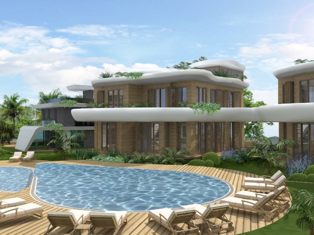 Kyrenia Lapta 430 m2 li, Shared pool, 300 Meters from the sea, Our Luxury Project ** 