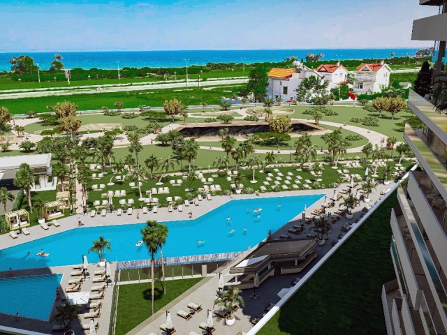 İskele Long Beach'de 2 Yatak Odalı Güney'e Açık Manzaralı ,Ortak Havuz Ve Güvenlikli Site Dahilinde Olan Lüks Projemiz