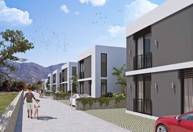 Kyrenia Chatalköy mit 2 verschiedenen Arten von Villen mit Pool , große Terrasse mit 3 Schlafzimmern, 3 privaten Badezimmern und sorgfältig gestalteten neuen Villa Projekt ** 