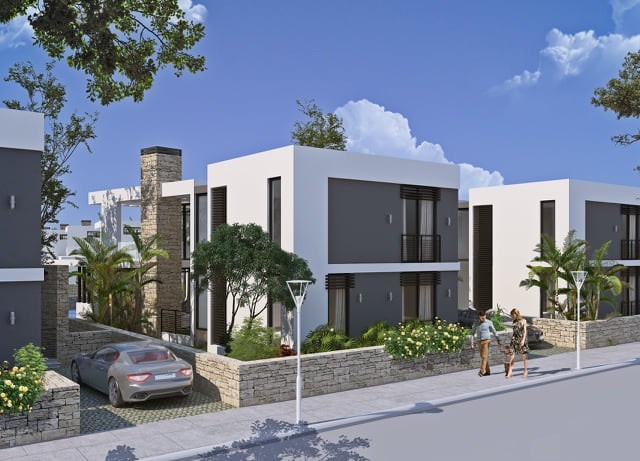 Kyrenia Chatalköy mit 2 verschiedenen Arten von Villen mit Pool , große Terrasse mit 3 Schlafzimmern, 3 privaten Badezimmern und sorgfältig gestalteten neuen Villa Projekt ** 