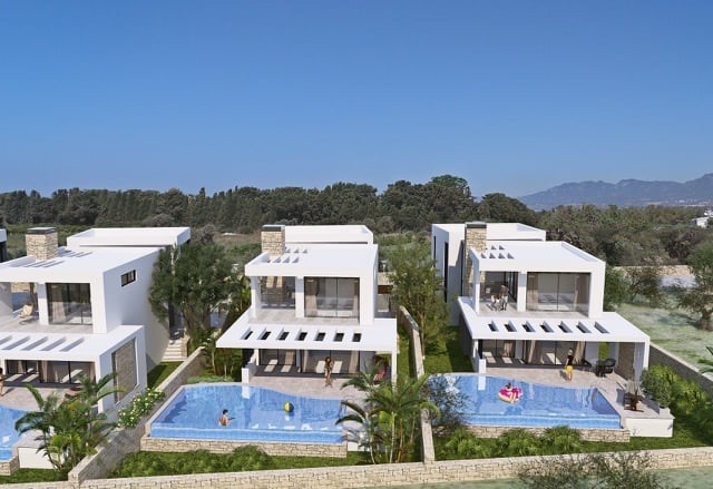 Kyrenia Chatalköy mit 2 verschiedenen Arten von Villen mit Pool , große Terrasse mit 3 Schlafzimmern, 3 privaten Badezimmern und sorgfältig gestalteten neuen Villa Projekt ** 