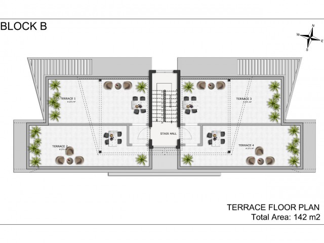 Resale Alsancak, Girne'de 2 Yatak Odası, Ortak Havuz ve 70 M2 Çatı Terası