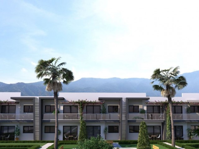 Kyrenia Alsancak 1 & 2 Bedroom Ground Floor apartments with Shared Pool 1 with garden. The apartments on the floor are Our New Luxury Project with Roof Terrace ** 