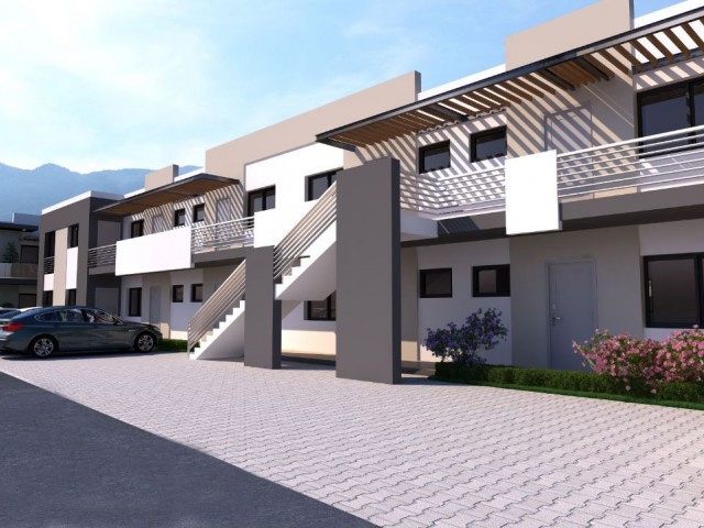 Kyrenia Alsancak 1 & 2 Bedroom Ground Floor apartments with Shared Pool 1 with garden. The apartments on the floor are Our New Luxury Project with Roof Terrace ** 