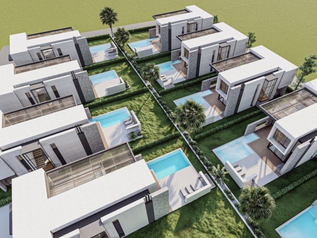 Our New Project in Kyrenia Karaoglanoglu with 3 Bedrooms, 3 Private Bathrooms, a Spacious Garden and a Pool Isolated from Noise in an Isolated Location ** 