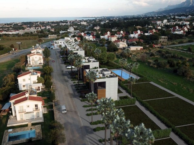 Girne Karşıyaka'da %80 Tamamlanmış 2 Yatak Odalı Özel Havuzlu Daire Projemiz 