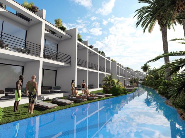 Our City-Like 1 Bedroom Project With Heated Indoor Pool And Various Similar Facilities In Girne Bahçeli