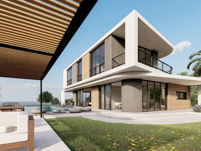 Unser neues Villenprojekt mit Infinity-Pool, 3-Schlafzimmer-Smart-House-System, Fußbodenheizung und verschiedenen Annehmlichkeiten in Famagusta Tatlısu