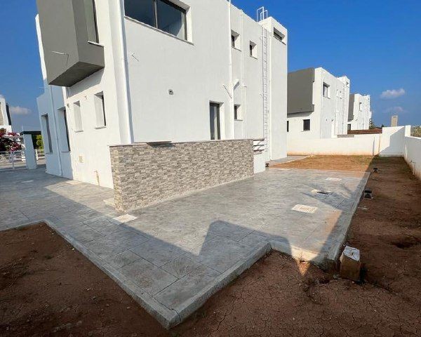 Our Villa Project with Camera Infrastructure System, Central Heating and Various Features in its 3-Bedroom Garden in Tuzla, Famagusta