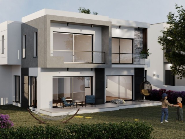 Our New Project with 2 Fronts Mountain View with 1 & 2 & 3 Bedroom Flat Options in Yeşiltepe, Girne!