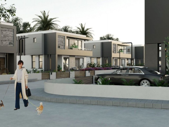 Villa mit 3 und 4 Schlafzimmern und Pooloption in Çatalköy, Girne, unser neues Projekt in großartiger Lage, nahe dem Stadtzentrum