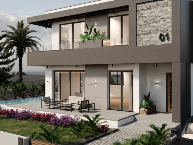 Villa mit 3 und 4 Schlafzimmern und Pooloption in Çatalköy, Girne, unser neues Projekt in großartiger Lage, nahe dem Stadtzentrum