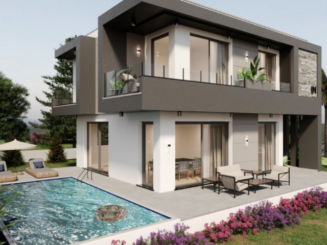 Villa mit 3 und 4 Schlafzimmern und Pooloption in Çatalköy, Girne, unser neues Projekt in großartige
