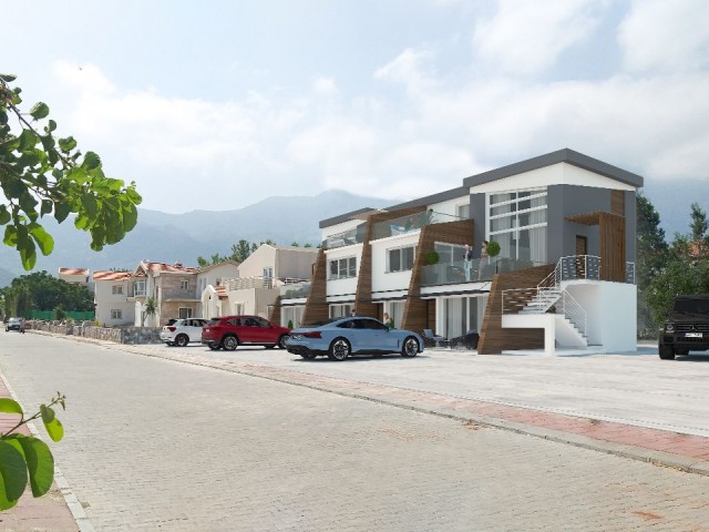 Penthouse mit 2 Schlafzimmern in Kyrenia Alsancak, unser neues, sorgfältig gestaltetes Wohnungsprojekt mit eigenem Parkplatz