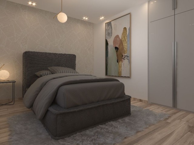 Penthouse mit 2 Schlafzimmern in Kyrenia Alsancak, unser neues, sorgfältig gestaltetes Wohnungsprojekt mit eigenem Parkplatz