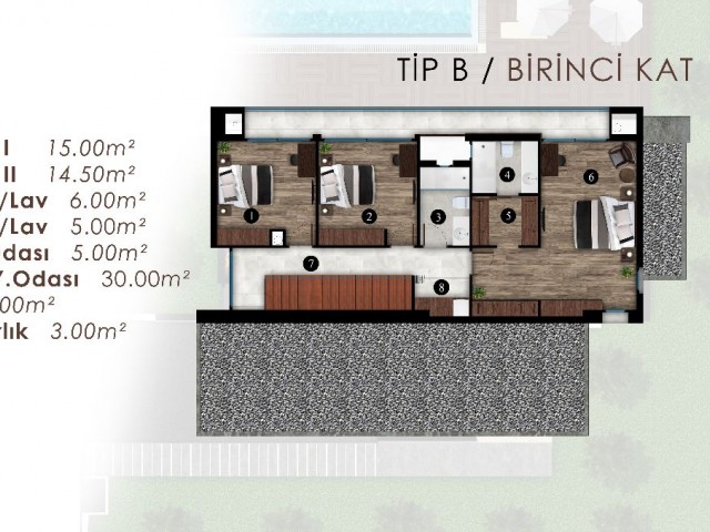 پروژه ویلا رزیدنس جدید ما با 4 اتاق خواب و 4 حمام با نمای سبز و استخر در حومه گیرن بلاپایس