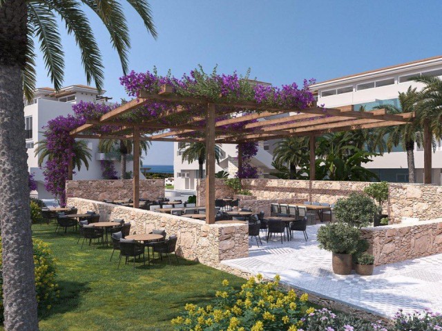 Unser neues Projekt bestehend aus Loft- und Penthouse-Apartments mit 1 und 2 Schlafzimmern und Meer- und Bergblick in Girne Esentepe