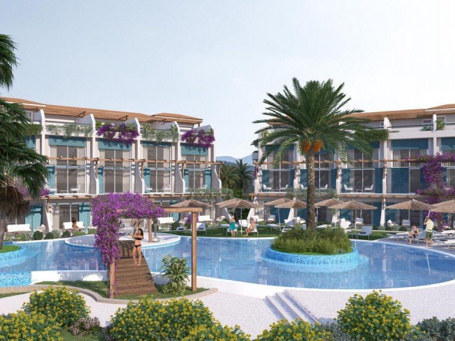 Our New Project Consisting of 1 & 2 Bedroom Loft and Penthouse Apartments with Sea and Mountain Views in Girne Esentepe