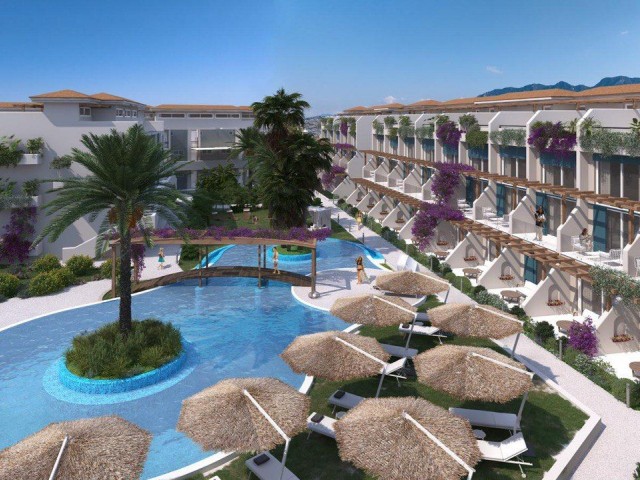 Our New Project Consisting of 1 & 2 Bedroom Loft and Penthouse Apartments with Sea and Mountain Views in Girne Esentepe