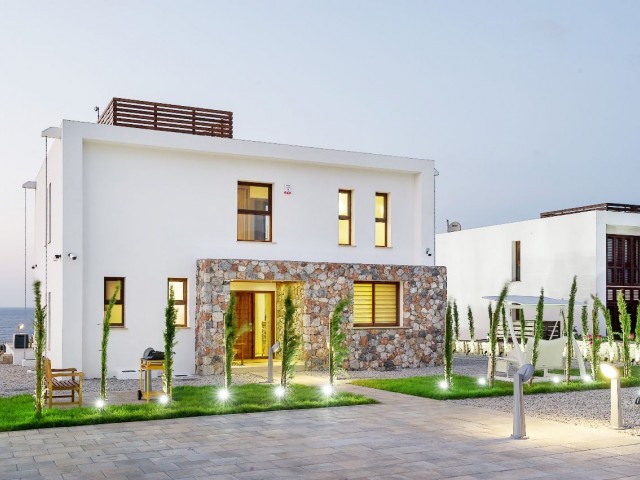 Our New Project with 4 Bedrooms, 70m2 Private Pool, Fireplace and Barbecue Corner in 3 Different Villa Types in Famagusta Tatlısu