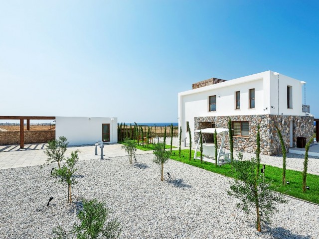 Unser neues Projekt mit 4 Schlafzimmern, 70 m² großem Privatpool, Kamin und Grillecke in 3 verschiedenen Villentypen in Famagusta Tatlısu