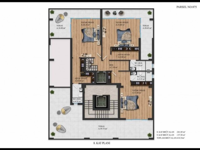 Unser Gewerbe- und Wohnwohnungsprojekt im Zentrum von Kyrenia mit 2-Schlafzimmer-Bürogenehmigung, Generatorinfrastruktur und Aufzug