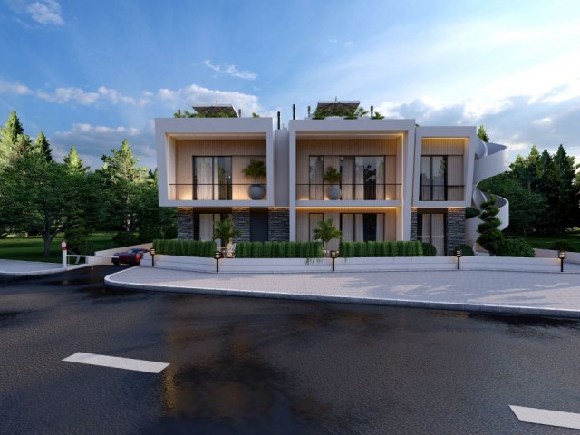پروژه جدید ما شامل 18 بلوک و 135 اقامتگاه با استخر مشترک 1 و 2 خوابه و موقعیت مرکزی در Alsancak، Girne