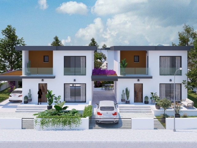 Kyrenia Ağırdağ in Kyrenia 3 Schlafzimmer Garten Offene Garage Solarenergie Unterbau Umgeben Geräumiges Neues Projekt