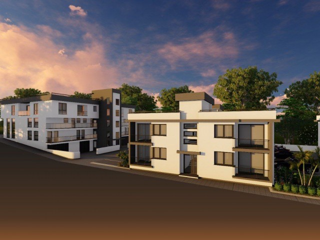 Our 1 & 2 Bedroom Apartment Project in Catalkoy, Kyrenia, consisting of Sea Side Sendeli Shops and Businesses ** 