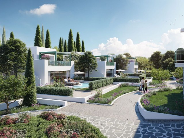 Our New Sea-Front Project Consisting of 2 Bedroom Apartments and Villas with Pool in Lapta, Kyrenia