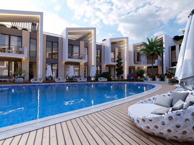 Our Nesih Project Close to the Sea in Lapta, Kyrenia, consisting of 1 Bedroom Apartments