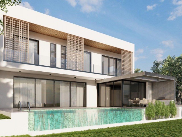 Our New Project in Kyrenia Esentepe Consisting of 3 & 4 Bedroom Detached Houses with Sauna and Pool with Sunbeds