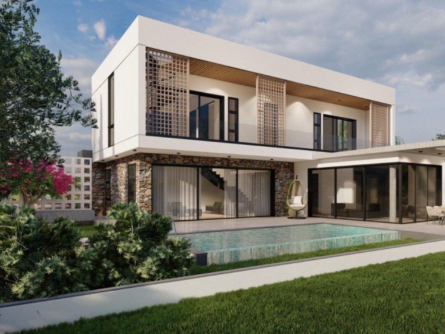 Our New Project in Kyrenia Esentepe Consisting of 3 & 4 Bedroom Detached Houses with Sauna and Pool with Sunbeds