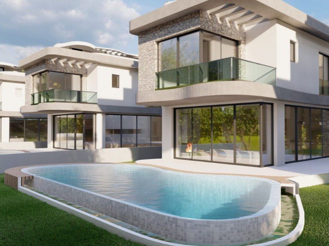 Our New Villa Project in Kyrenia Lapta with 4 Bedrooms Pool Close to the Sea Centrally Located New V