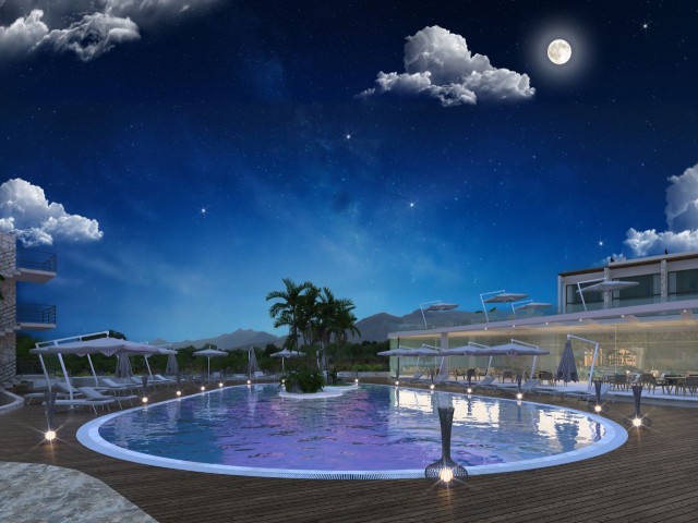 Our New Project in Kyrenia Esentepe with Studio & 1+1 & 2+1 Loft Apartment Options with 3 Big Pools in the Site