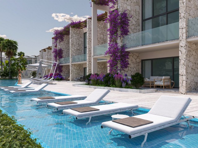 Unser neues Projekt in Kyrenia Esentepe mit Studio & 1+1 & 2+1 Loft Apartment Optionen mit 3 großen Pools in der Anlage