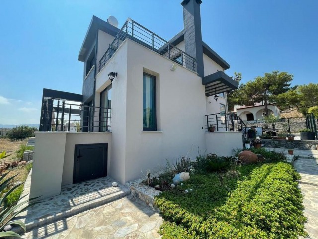 Our Meticulously Designed Villa with Sea View from the Living Room in Esentepe, Girne