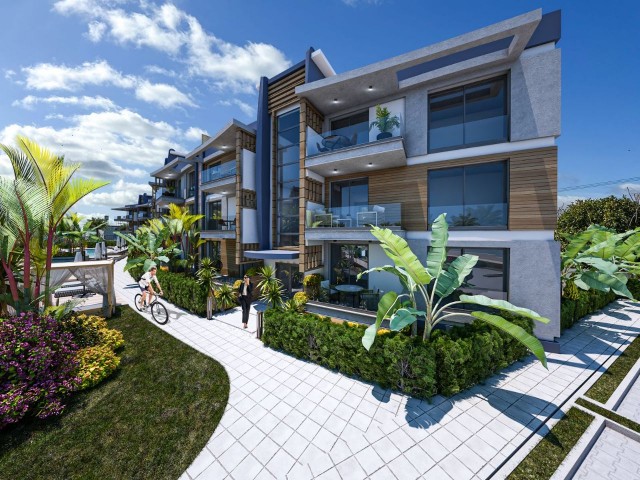 Our New Project in Girne Lapta, Close to the Main Road with Double Views, All Apartments with a Seaf