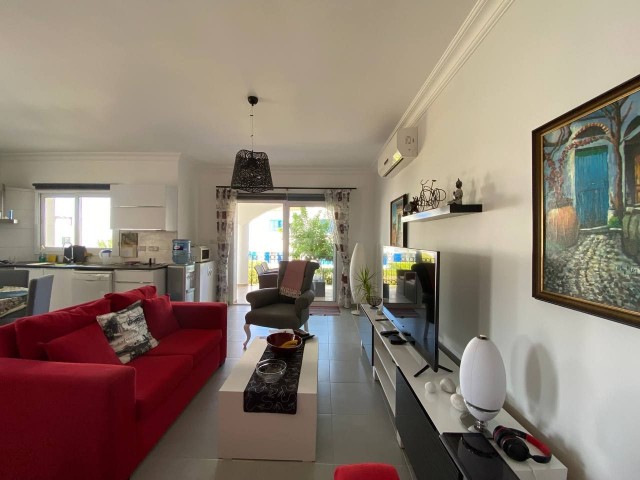 Fabulous Fully Furnished 3-Bedroom Apartment with a Beautiful Corner Garden in Nice Complexes For Sale - Esentepe