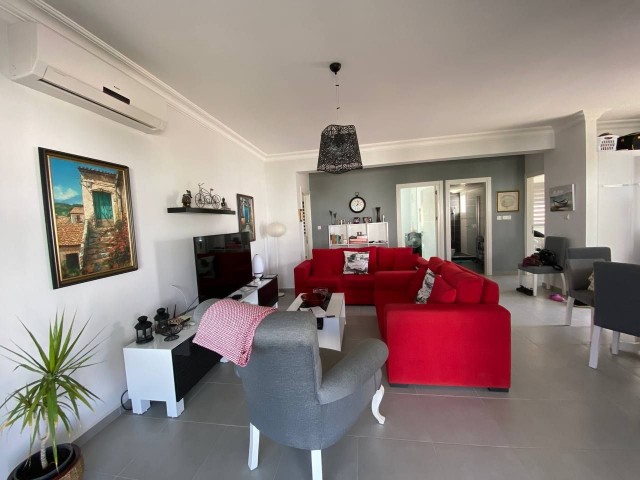 Fabulous Fully Furnished 3-Bedroom Apartment with a Beautiful Corner Garden in Nice Complexes For Sale - Esentepe
