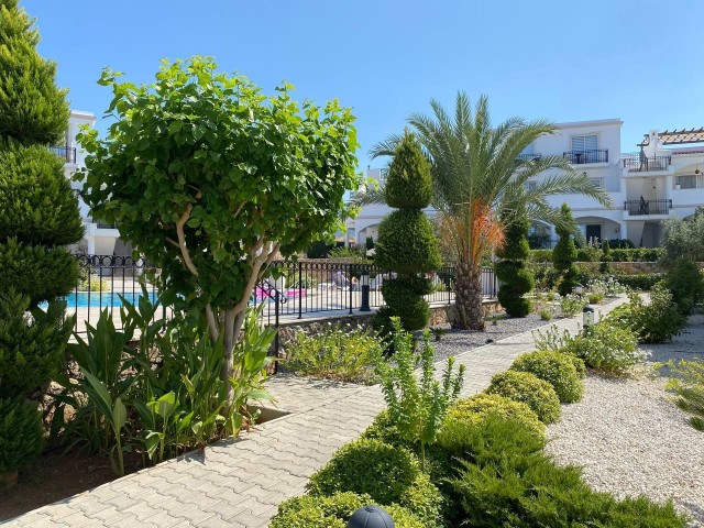 Fabulous Fully Furnished 3-Bedroom Apartment with a Beautiful Corner Garden in Nice Complexes For Sale - Esentepe