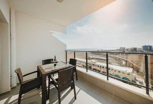 Perfectly Designed Fully Furnished At 8th Floor Studio Apartment for Sale in Long Beach - İskele