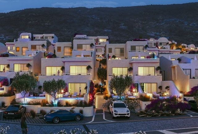 Elite-, Premium- und Junior-Villen mit Infinity-Suiten zum Verkauf auf unserer Bergseite mit Panoramablick auf das Meer, Kyrenia – Kayalar