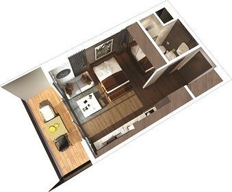 Projekt mit Investitionspotenzial: Studio, 1-2-3-Zimmer-Wohnung und Penthouse in Resort-Residenz, mit attraktiven Startpreisen