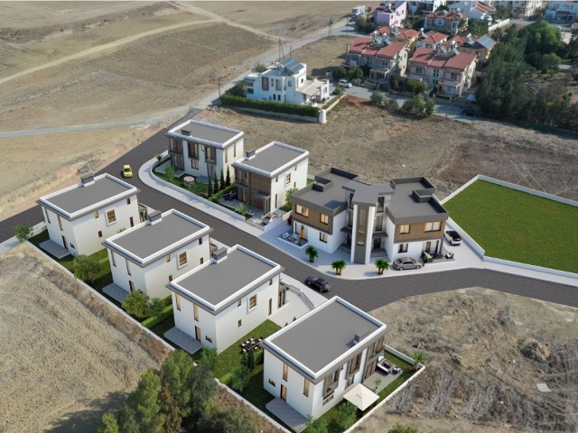 2+1 flats with terrace or 3+1 flats with garden for sale in Gonyeli villa area, close to the main ro