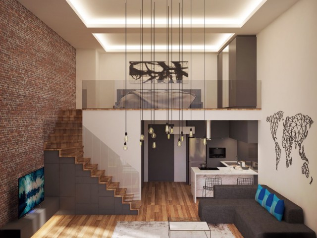 Eine auf Sie zugeschnittene Investitionsmöglichkeit: 1- und 2-Bett-Apartment, ein innovatives Schlafzimmer im Loft-Stil zum Verkauf in Famagusta